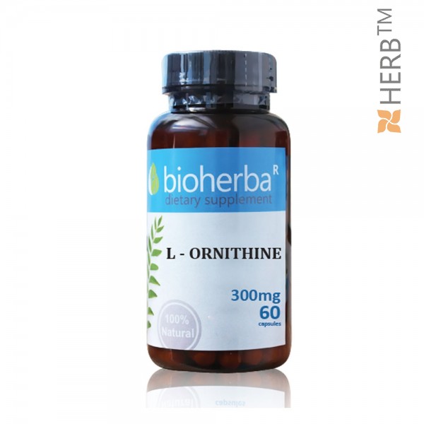 L-Ornithine, Bioherba, 60 Capsules, 300mg