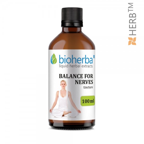 BALANCE FOR NERVES, Bioherba, liquid, herbal, extract, tincture, nervous system, cardiovascular system