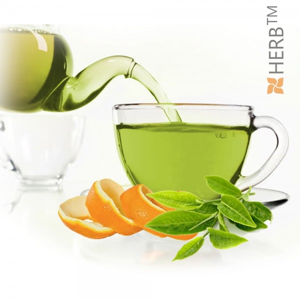 зелен чай, чай зелен,зелен чай с,портокалови корички