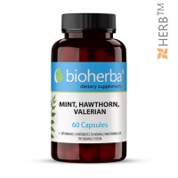 Mint, hawthorn, valerian, Bioherba, 60 Capsules, 250 mg