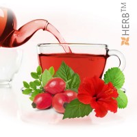 Refreshing Hibiscus morning tea. Dining tea suitable for the whole family, Herbal Tea Blend, HERB TM