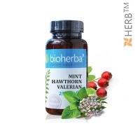 Mint, hawthorn, valerian, Bioherba, 60 Capsules, 250 mg