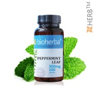 Peppermint leaf, Bioherba, 100 Capsules, 300 mg