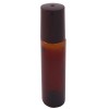glass roll-on bottle, brown, roll-on