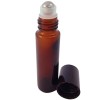 glass roll-on bottle, brown 