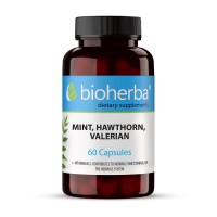 Mint, hawthorn, valerian, Bioherba, 60 Capsules, 250 mg
