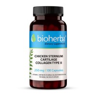 Chicken collagen type II, Bioherba, 100 Capsules, 250 mg