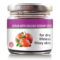 Scrub for face and body with finely ground rosehip Seeds (from Bulgarian rosehip), RADIKA, 100ml