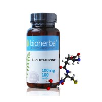 L-glutathione, Bioherba, 100 Capsules, 100 mg