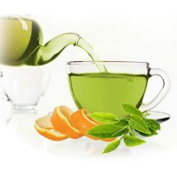 Green Tea with Orange Peels, Herbal Tea Blend, HERB TM