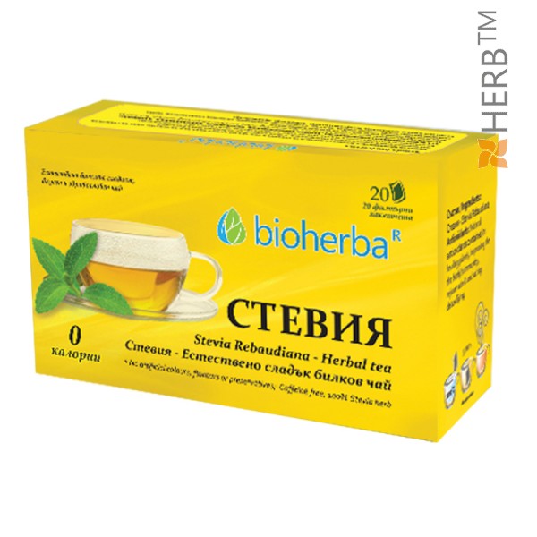 Bioherba Stevia, Tafel-Filtertee - 30g