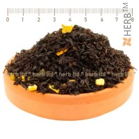 Schwarzer Tee Mit Orangenschalen, köstlicher Tee aus Kräutern und Gewürzen