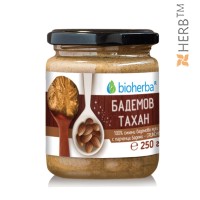 Bioherba Mandel Tahini 100% Gemahlene Mandeln Mit Crunchy-Stückchen, 250g