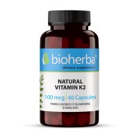 Bioherba Natürliches Vitamin K2 100Mcg 60 Kapseln