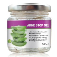 Akne Stop Gel Mit Aloe Vera, 100Ml