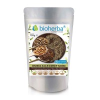 GLUTENFREIE MISCHUNG VON CHIA, HANF UND LEINENPULVER, 150 GR, OMEGA 3-6-9, Bioherba