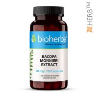 Брахми (Бакопа Монье) экстракт, Bioherba, 100 капсул, 50 мг