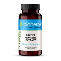 Брахми (Бакопа Монье) экстракт, Bioherba, 100 капсул, 50 мг