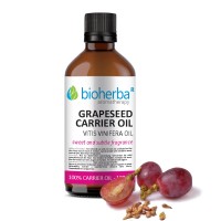 Масло из виноградных косточек, Grapeseed oil,  Bioherba, 100мл