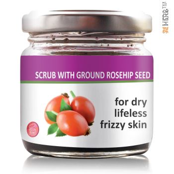 Face and body scrub with finely ground rosehip seeds, RADIKA, 100ml