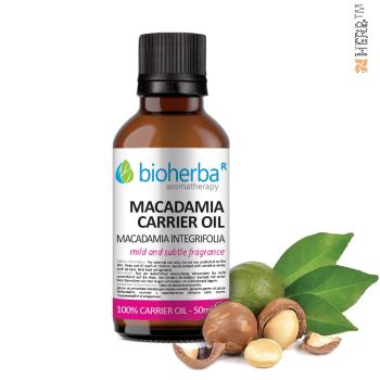 macadamia oil, pure carrier oil, macadamia, BIOHERBA, MACADAMIA, MAKADAMIA