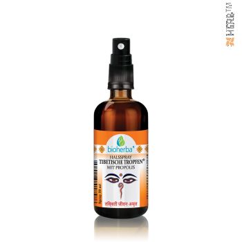 Halsspray, tibetische Tropfen, Propolis, Bioherba