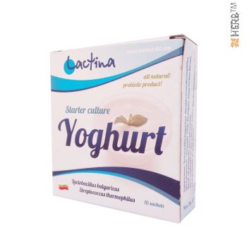 NATURAL YEAST FOR BULGARIAN YOGHOURT, YOGHURT, Lactina 10 g,> 100000000 live bacteria Lactobacillus bulgaricus