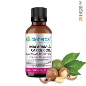 macadamia oil, pure carrier oil, macadamia, BIOHERBA, MACADAMIA, MAKADAMIA